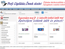 Tablet Screenshot of nyirpenwebaruhaz.leporello.hu