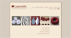 Desktop Screenshot of leporello.cz