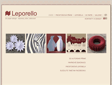 Tablet Screenshot of leporello.cz